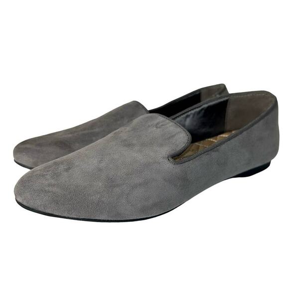 Birdies The Starling Loafers Leather Suede Slip On Neutral Minimal Gray Grey 6 - Picture 1 of 14